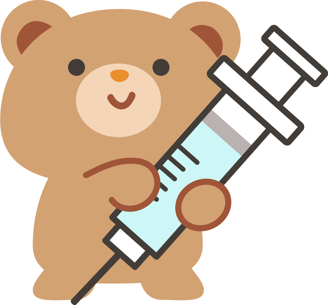 ワクチン接種のキャラクターイメージ